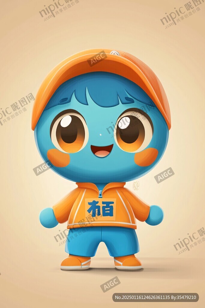 科技感娃娃吉祥物