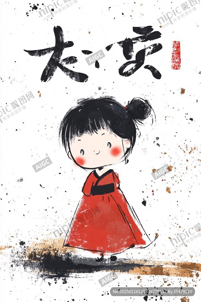 二十四節(jié)氣插畫(huà)大雪
