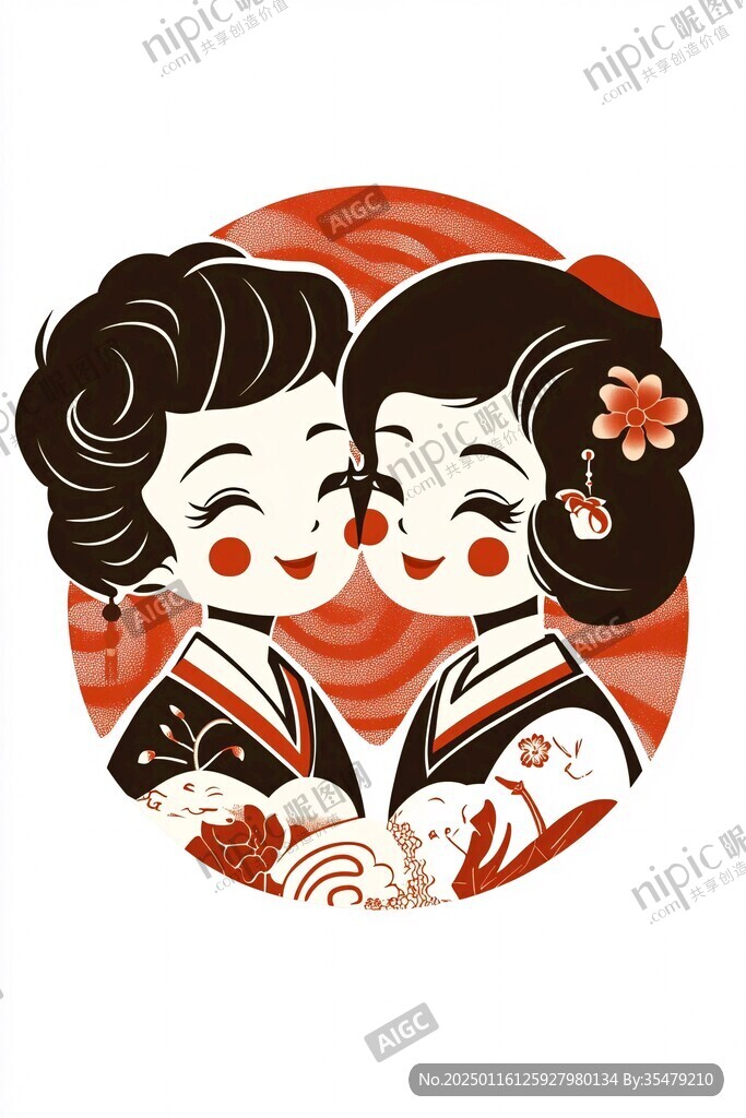 日本藝妓素材