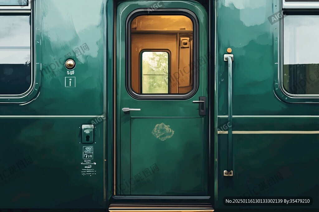 綠皮火車車門