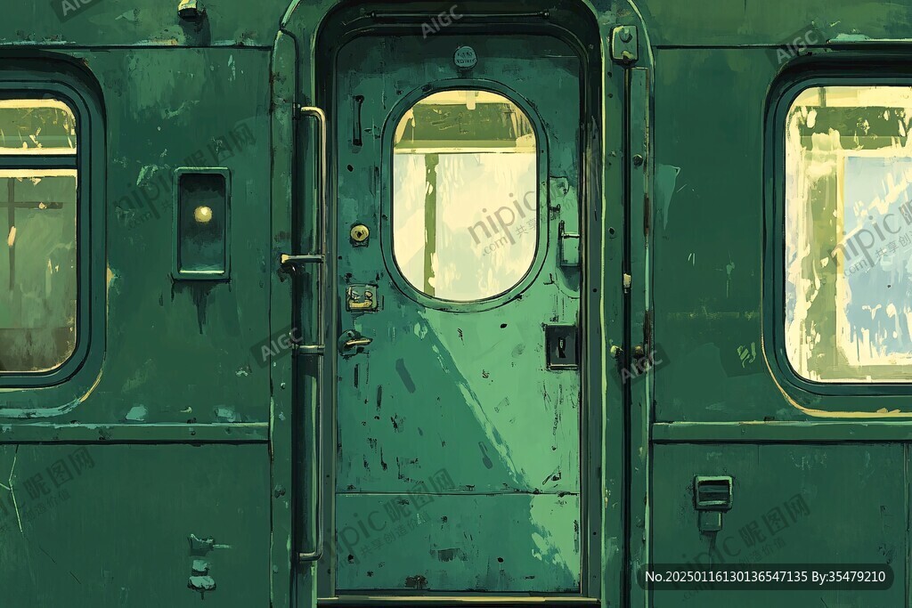 綠皮火車車門