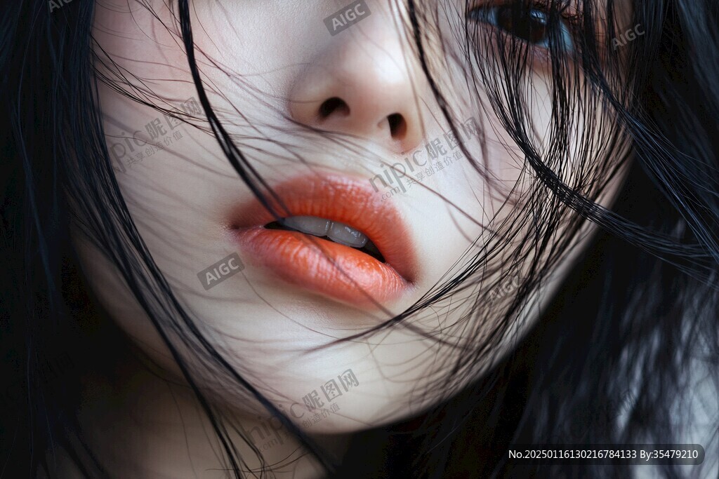 口紅唇彩美妝美甲美發(fā)