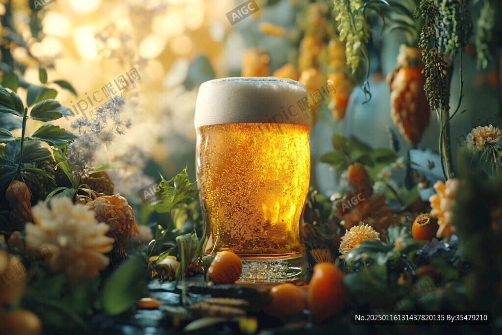 啤酒水花質(zhì)感特效