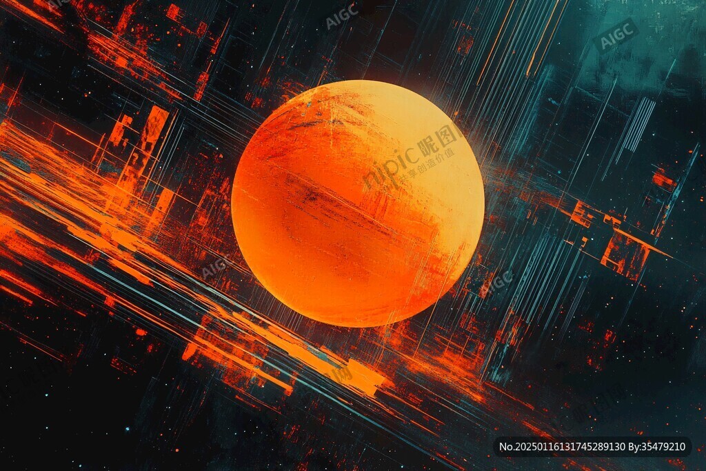 橙色的星球