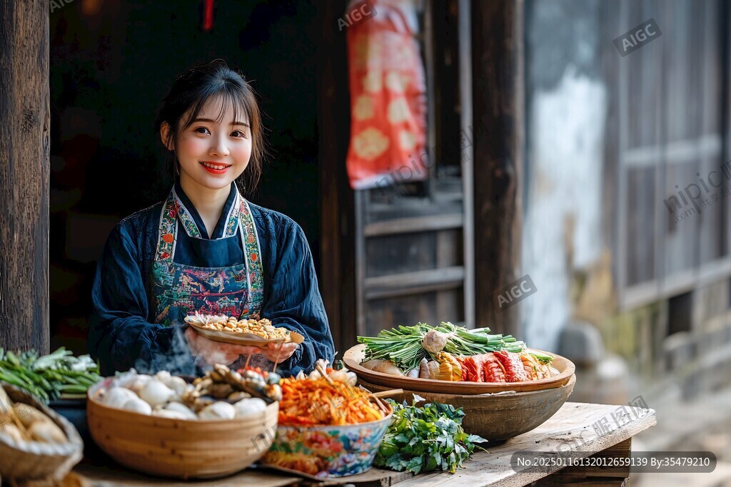 漢服農女