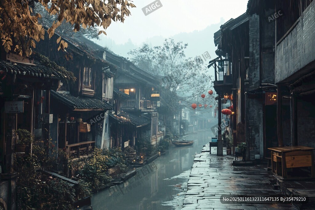 唯美古鎮風光