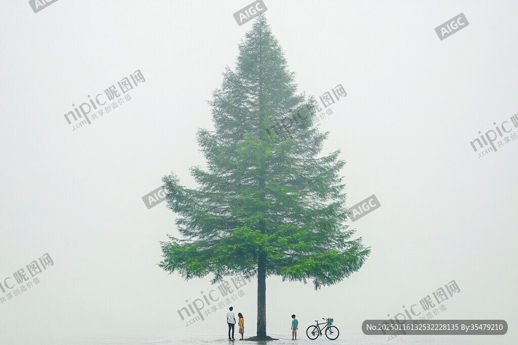 霧中水杉