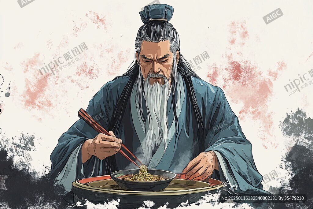 古代人物吃面