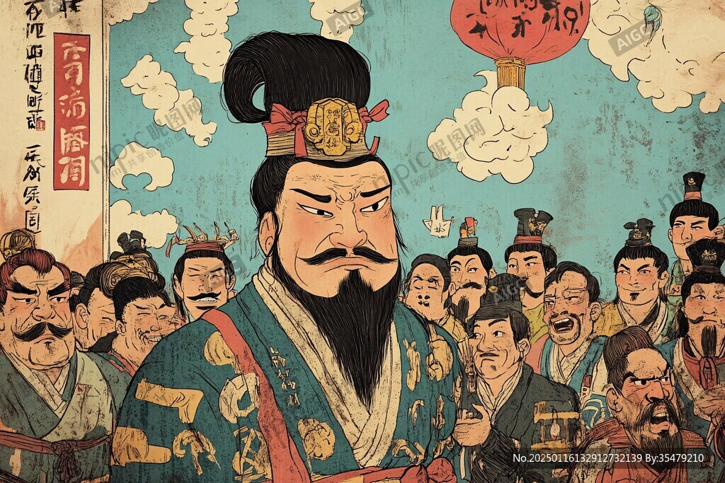 滕王閣朱元璋宴將圖