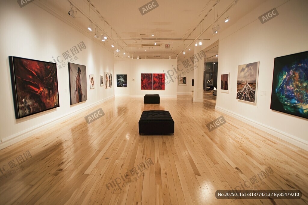 畫廊畫展展廳
