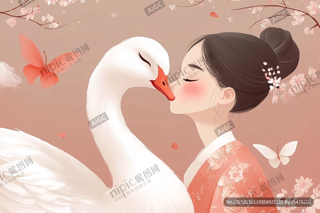 白鵝插畫