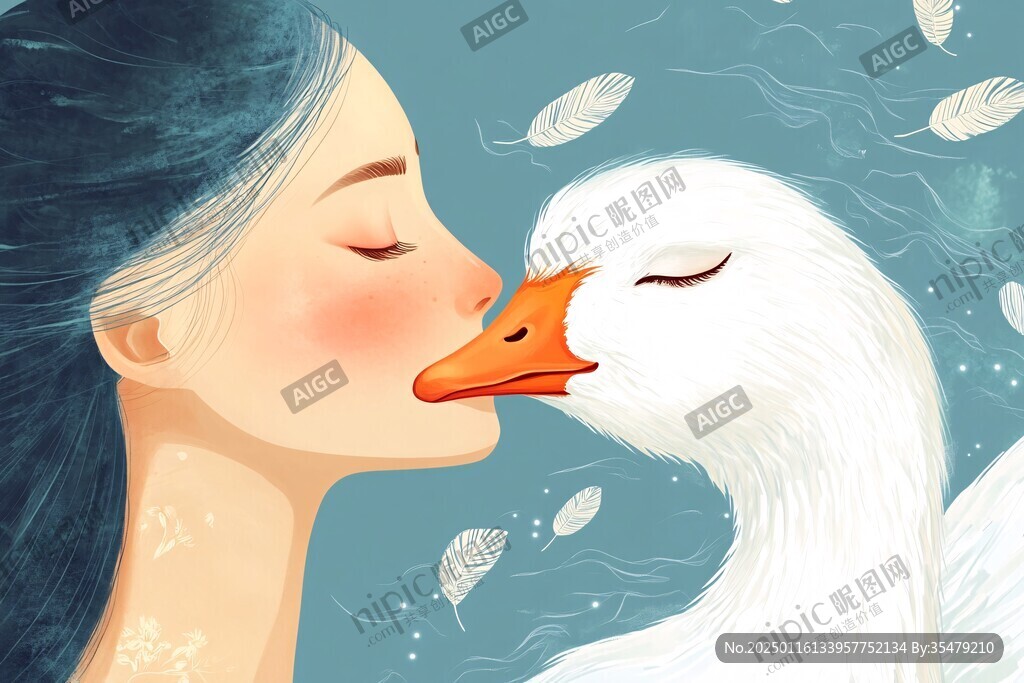 大白鵝插畫