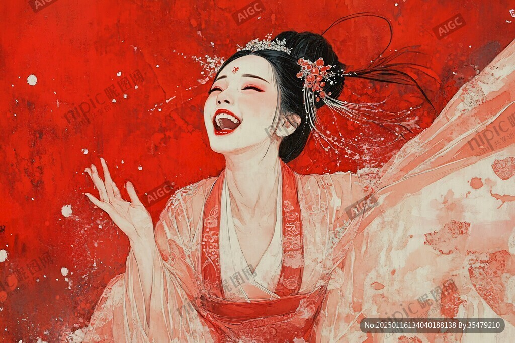 古風嫁衣美女