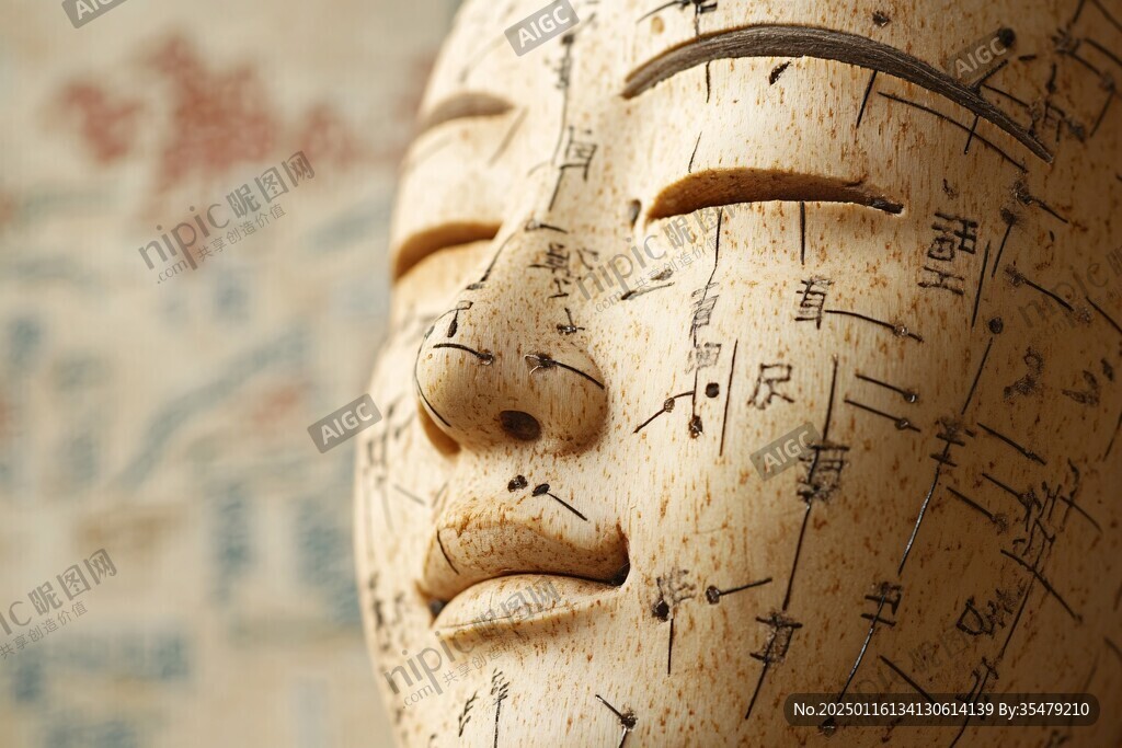 經(jīng)脈木人像