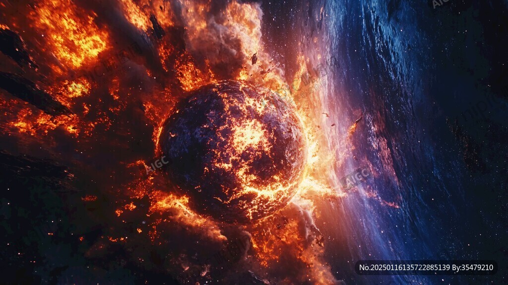 科幻場景宇宙洪荒