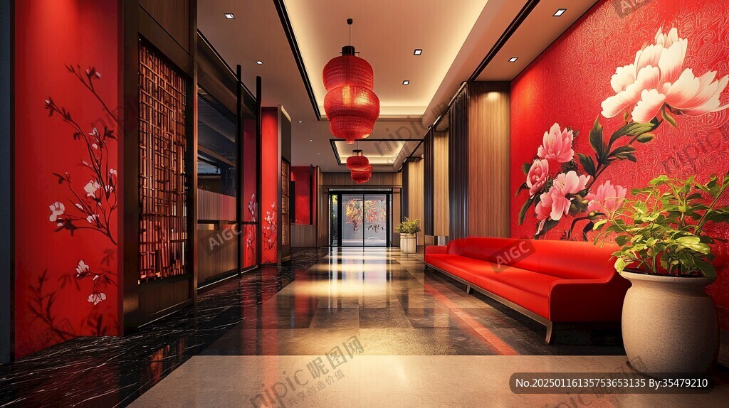 酒店設(shè)計(jì)紅色主題
