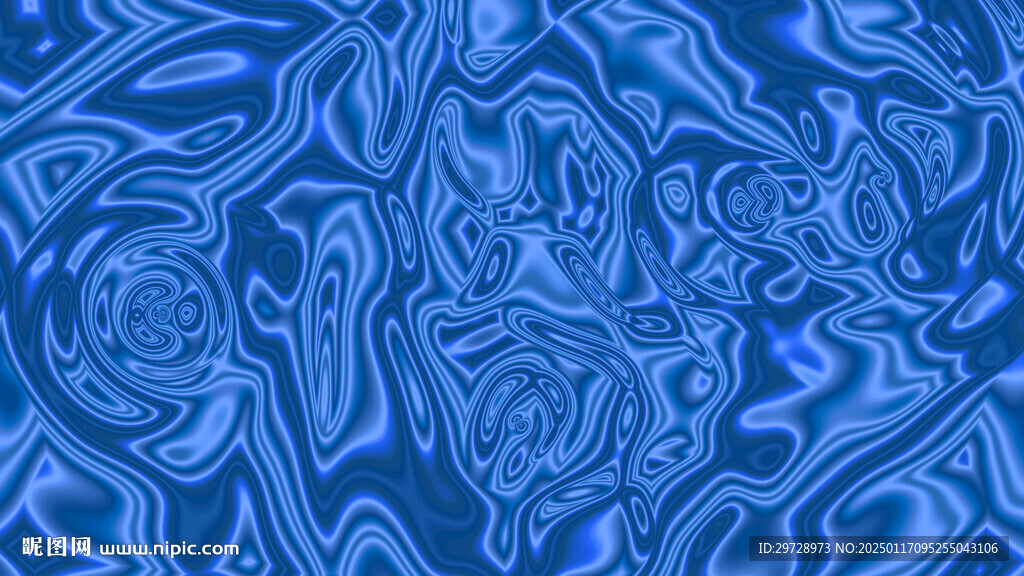 藍色流體肌理
