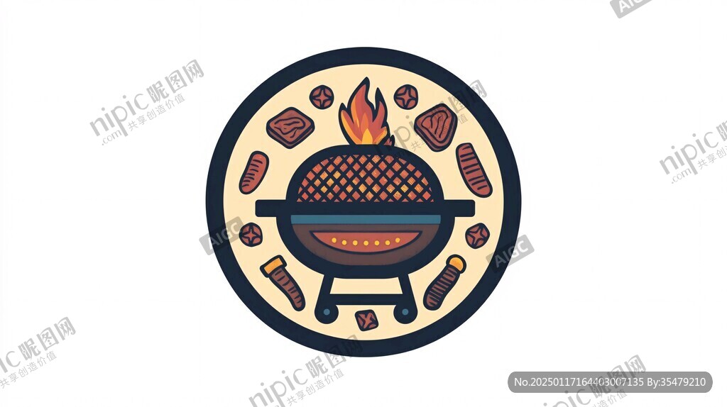 燒烤插畫設(shè)計(jì)