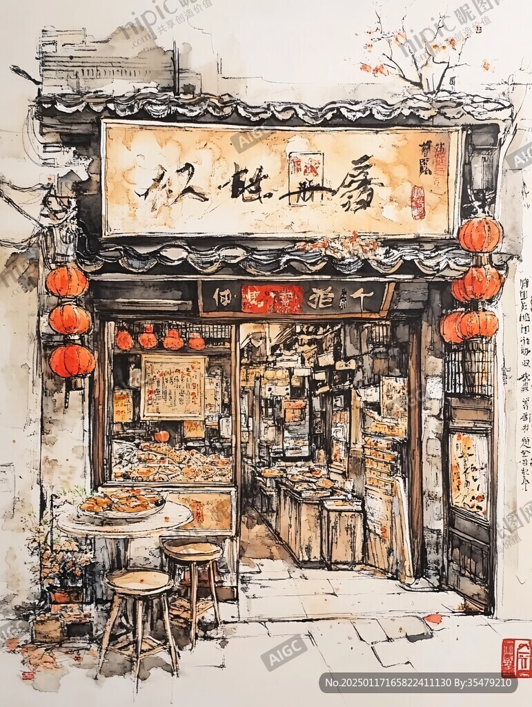 南后街水彩