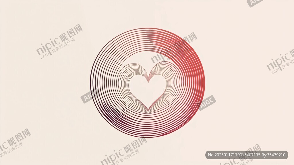旋轉(zhuǎn)心形logo