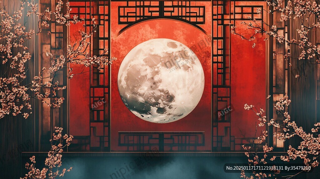滿月酒舞臺背景