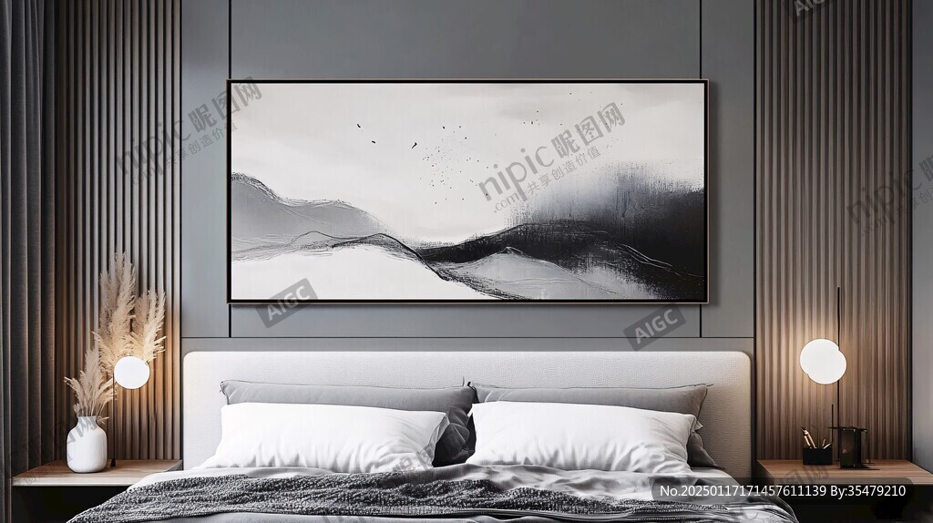 禪境床頭畫