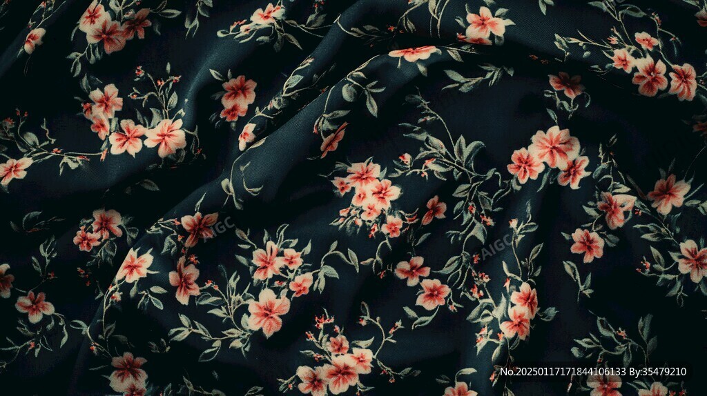 服裝衣服布料紋理花卉