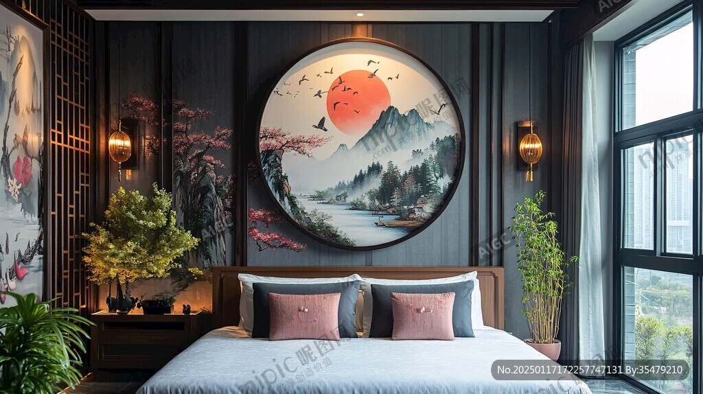 酒店古風(fēng)裝飾畫