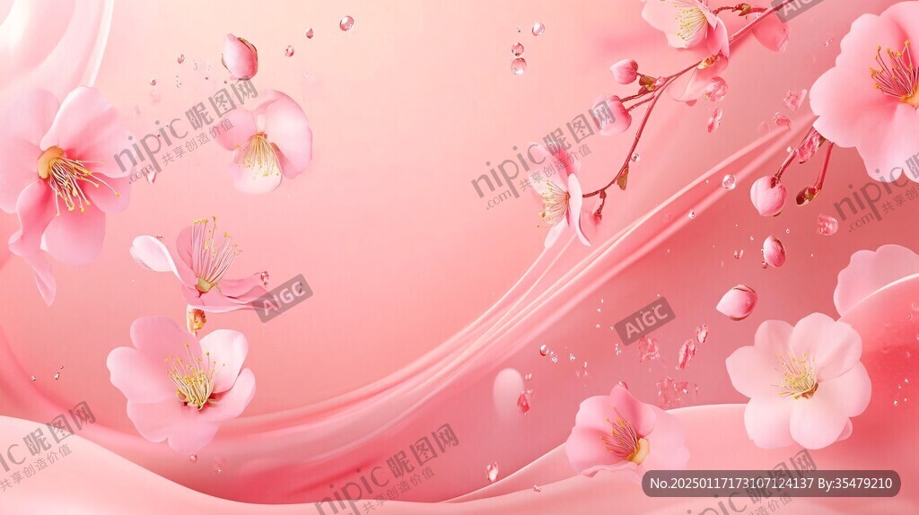 桃花吊旗