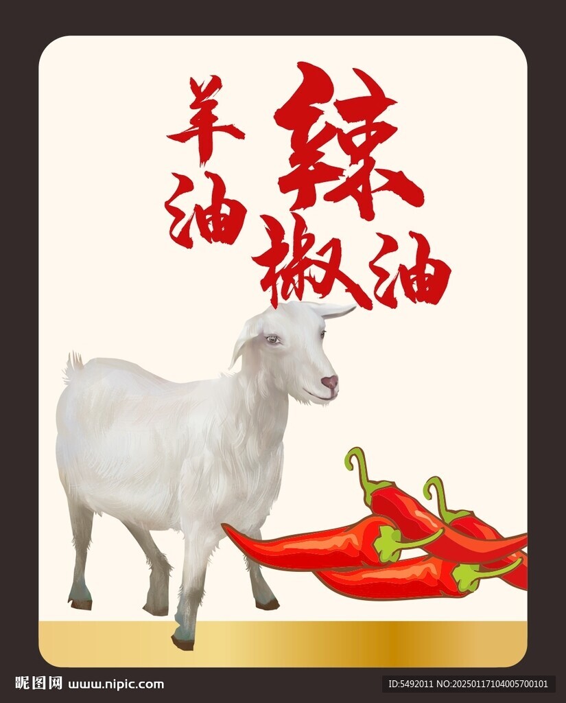 辣椒油瓶貼