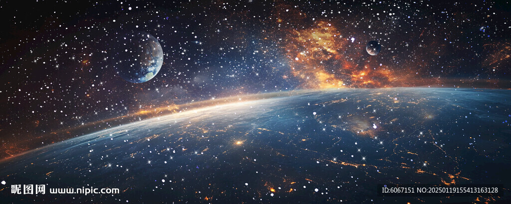 宇宙星空軟膜天花背景