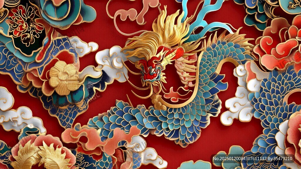 龍年系列包裝插畫