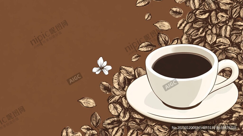 咖啡下午茶背景