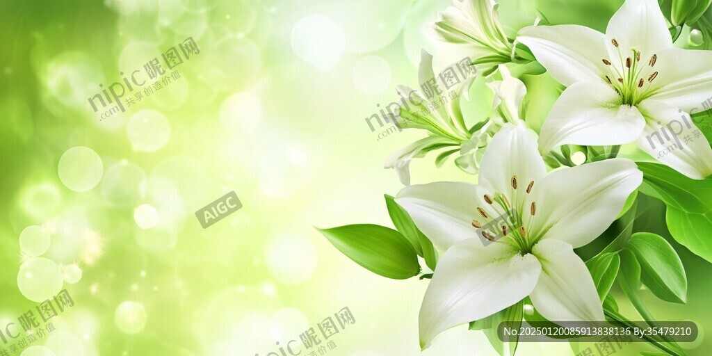 唯美百合花