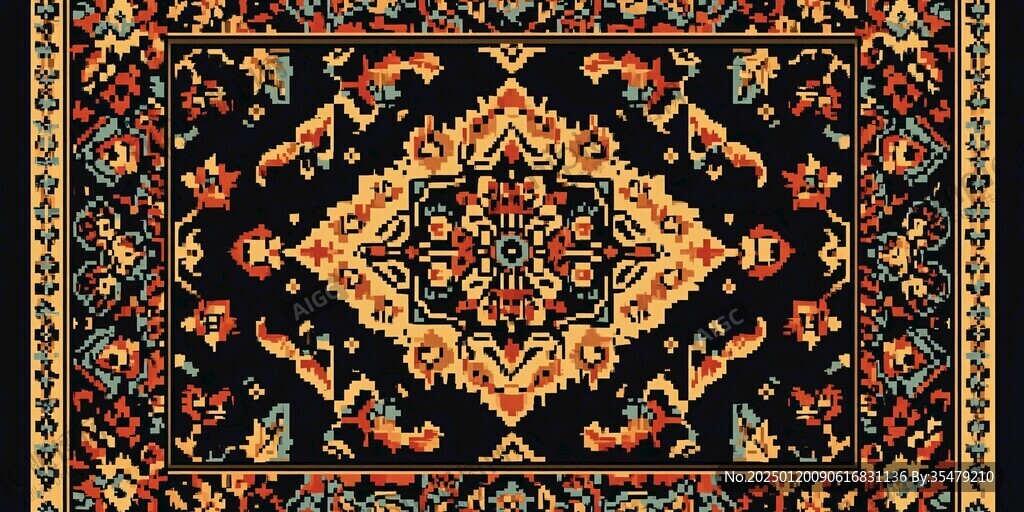 復古地毯地毯花紋藝術
