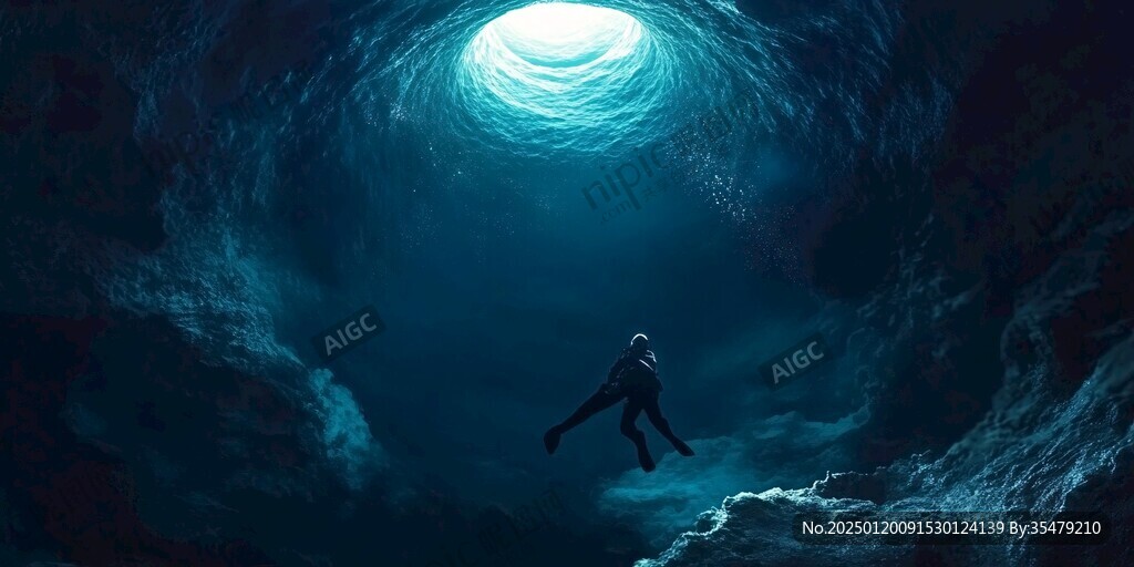 海底潛水海底素材