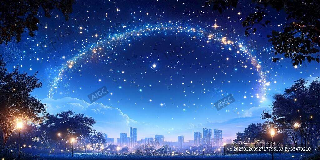 唯美星雨