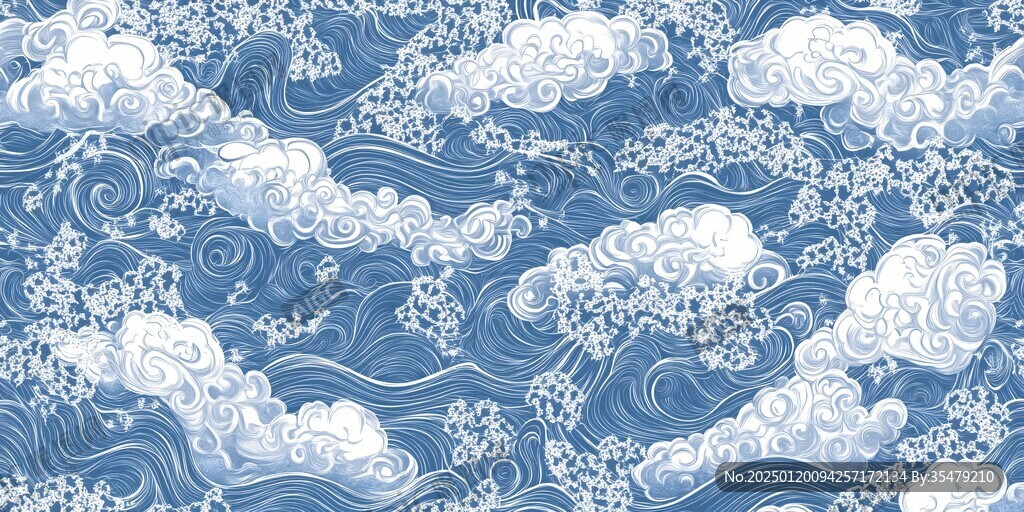 海水云紋