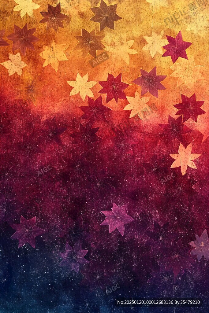 彩色星星背景圖