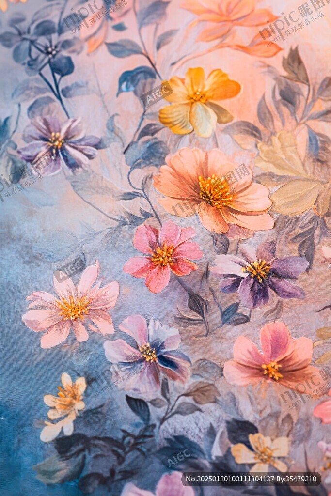 花朵軟膜背景