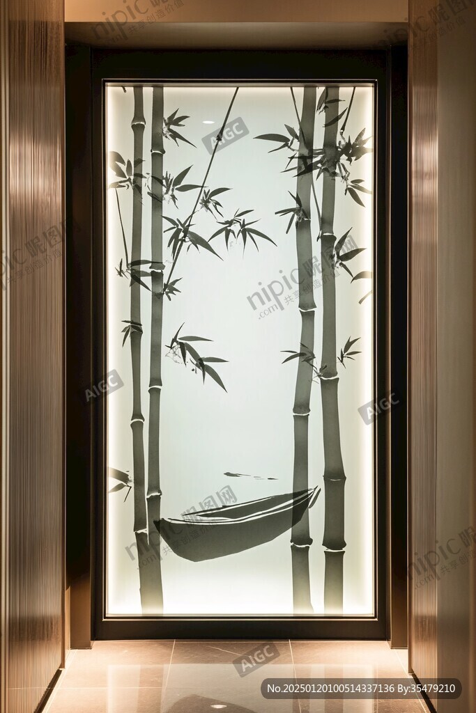 新中式意境竹林