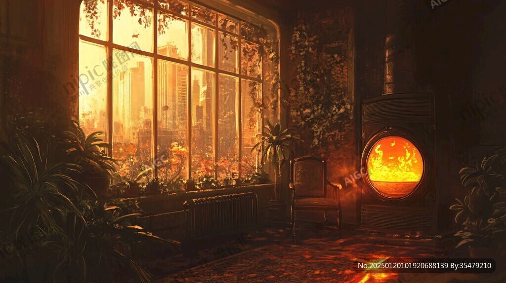 森系場景蕭條場景