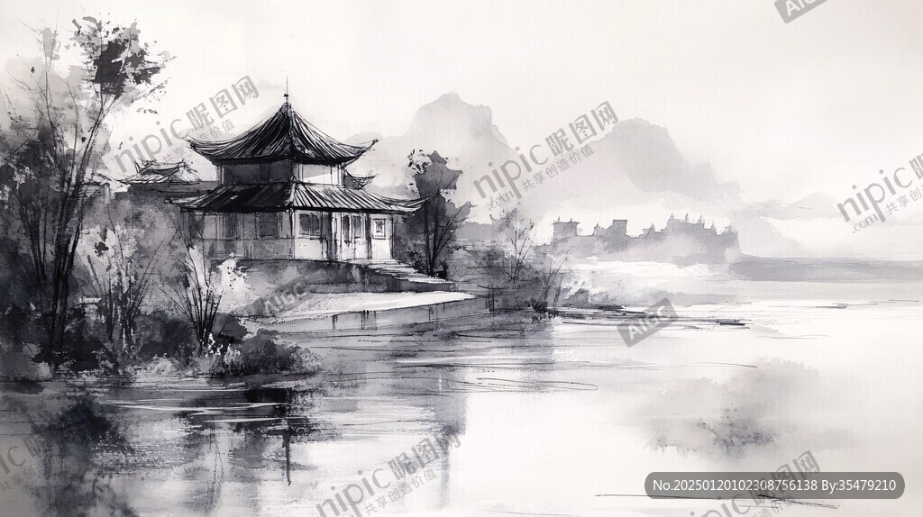 煙雨樓插畫