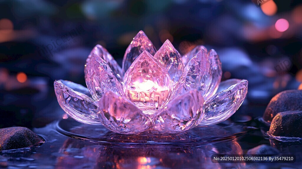 水晶蓮花