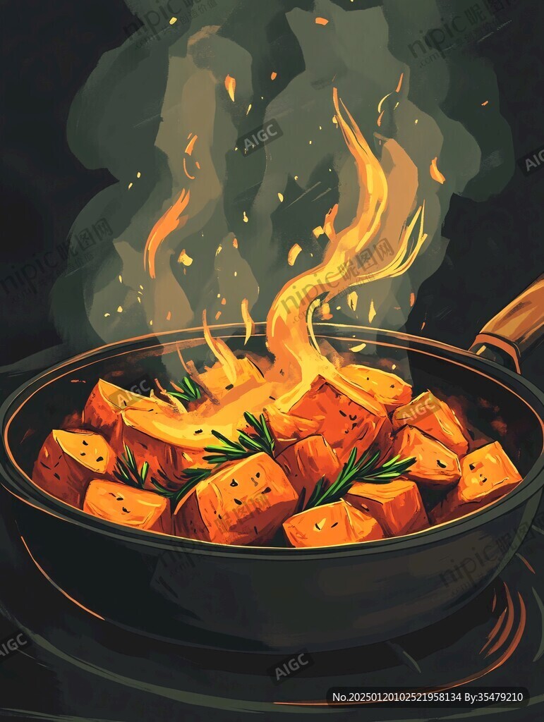豆泡兒湯插畫