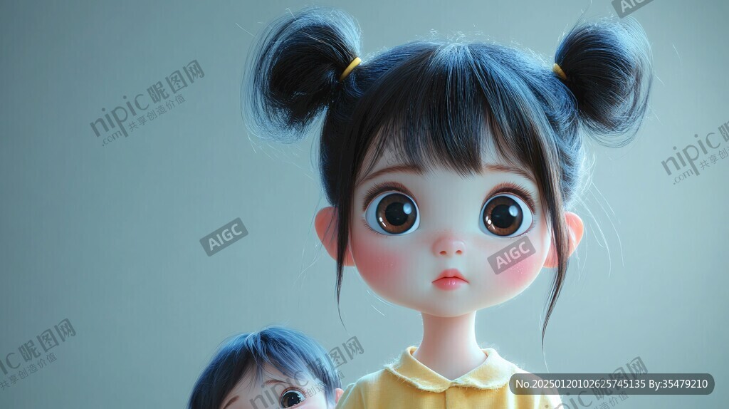 小女孩兒插