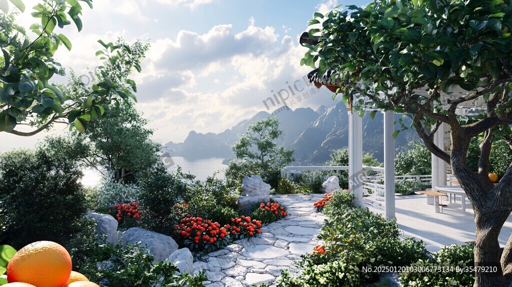 花園180度全景
