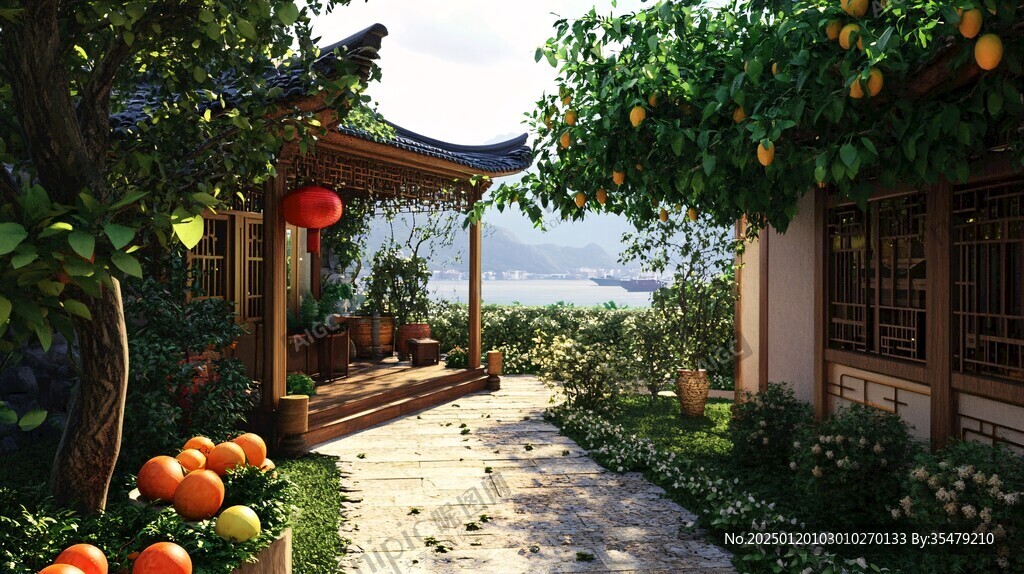 農(nóng)家樂小院效果圖
