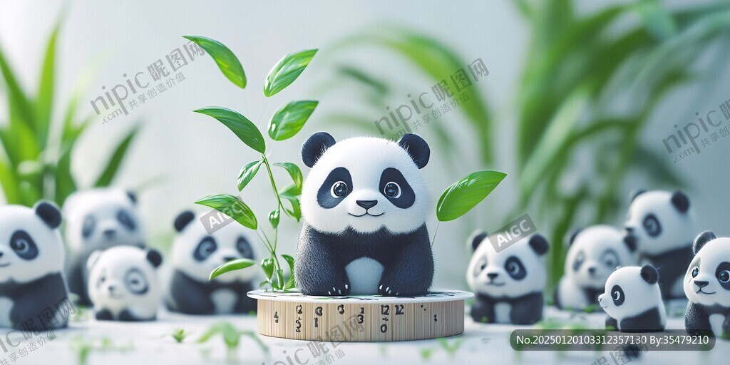 熊貓生活場(chǎng)景