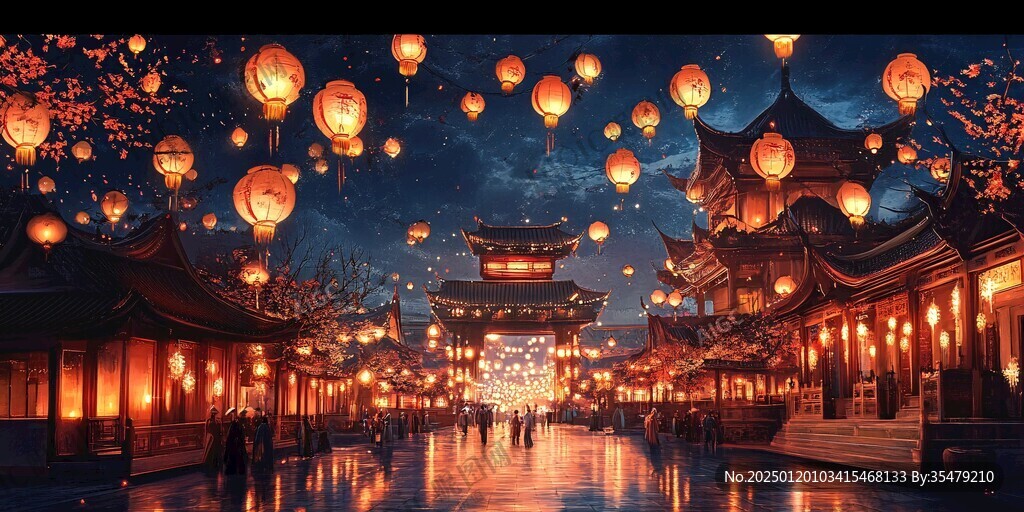 古代繁華夜市